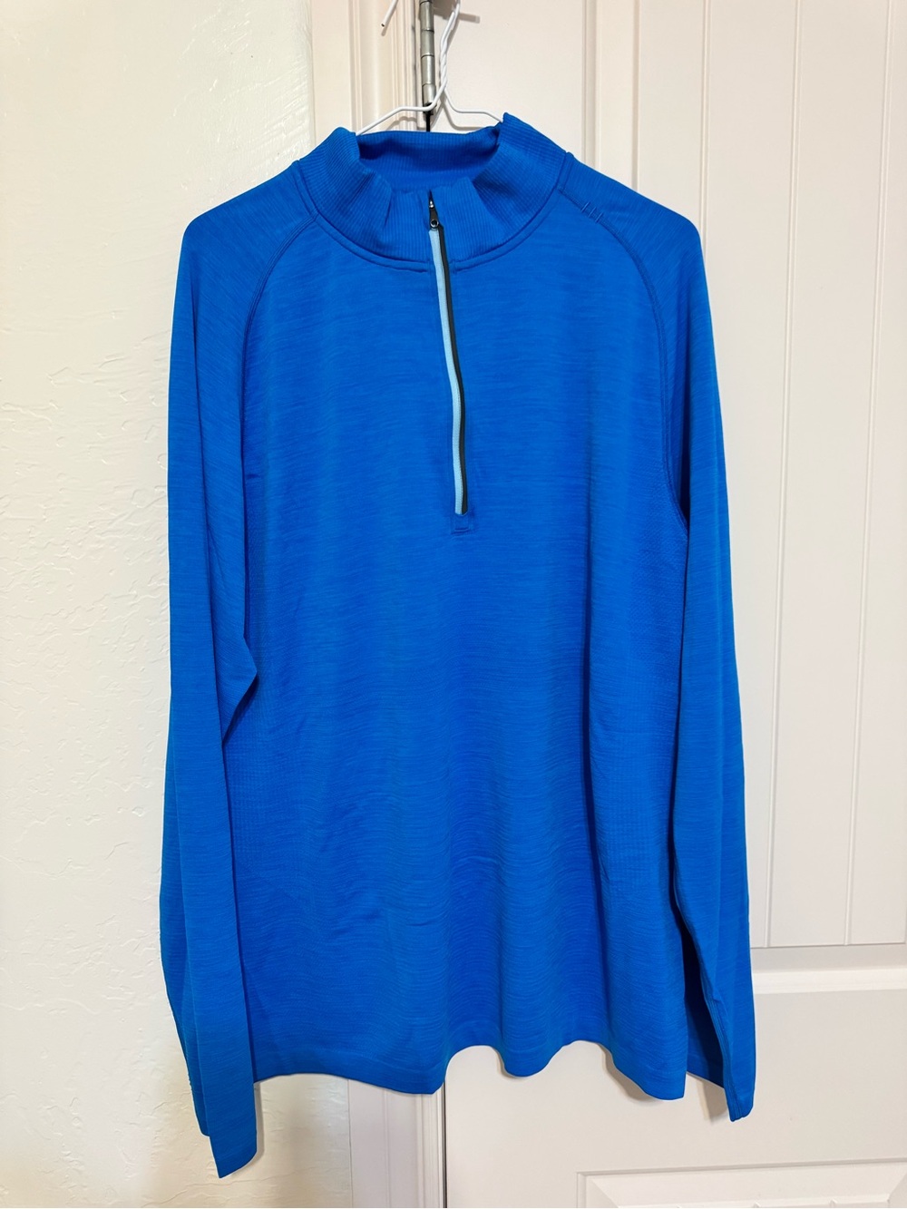lululemon athletica Men's Bright Blue Half-Zip Sweater